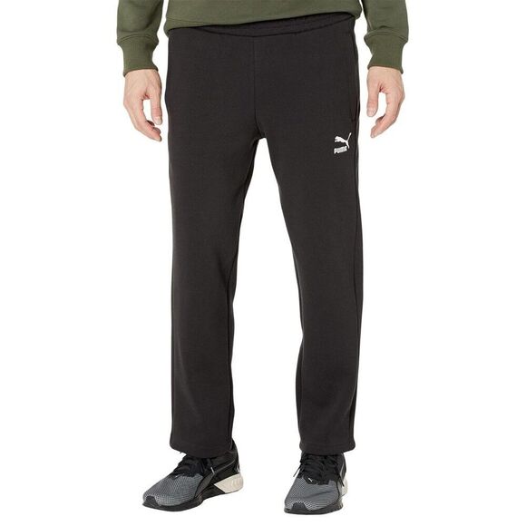 Puma T7 Track Pants Men XL Black Drawstring Waist Regular Fit Performance ERK210 - Picture 1 of 8